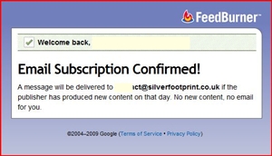 Subscribe via email step four