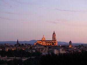 View from the window of Segovia's Parador